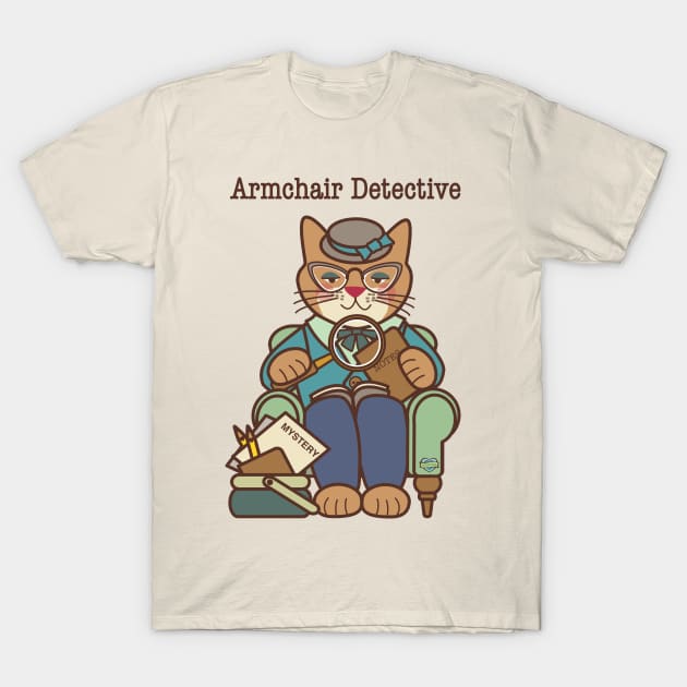 Armchair Detective Woman T-Shirt by Sue Cervenka